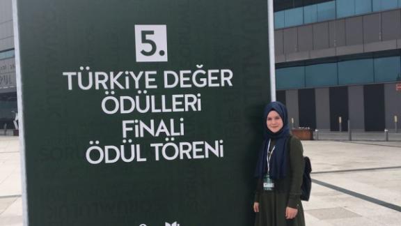 Binnur Bergal, Türkiye Değer Ödülleri Yarışması´nda 1. oldu!